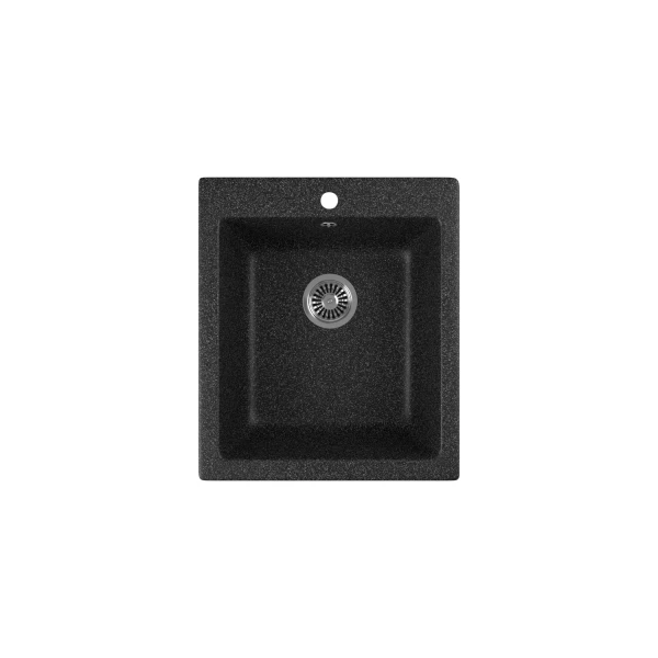

мойка кухонная мраморная greenstone 41,5x49 grs-17-308 черный