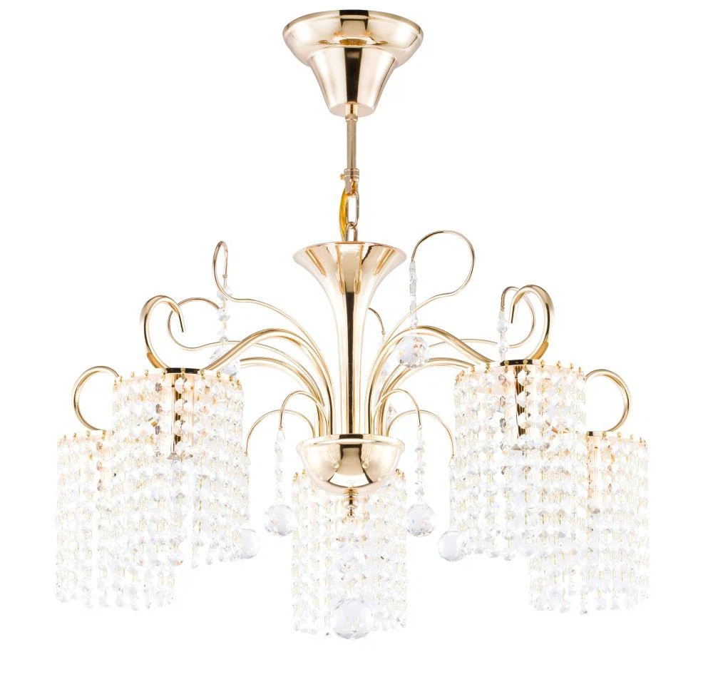 Изображение товара Люстра FR1127-PL-05-G золото 5/Е14/40Вт.