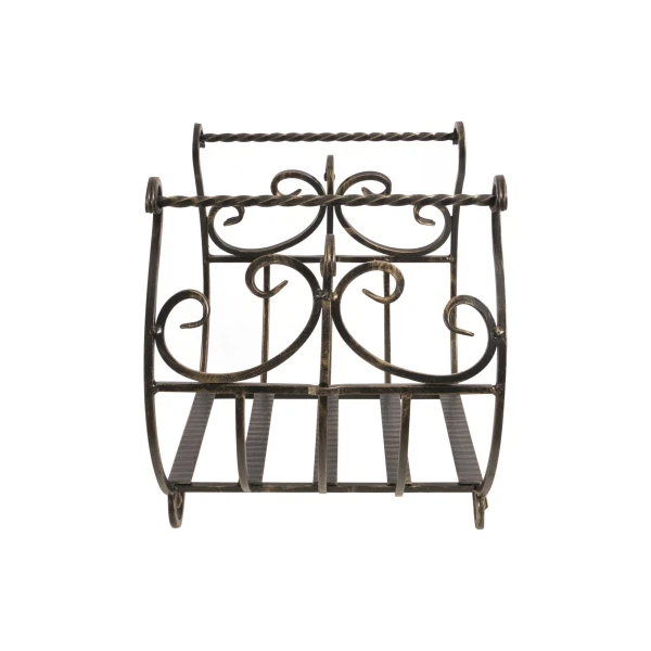 Фото Дровница кованая D120b 50*41*60см везувий