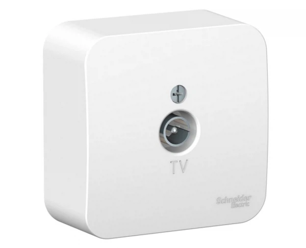

розетка tv (открытая, белый, 1 пост, оконечная) se blanca, blnta000011