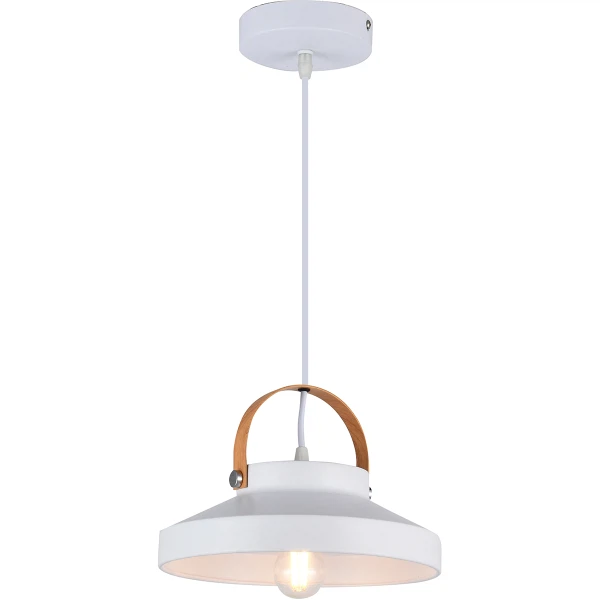 

светильник подвесной toplight wendi tl1225h-01wh е27 ip20 белый