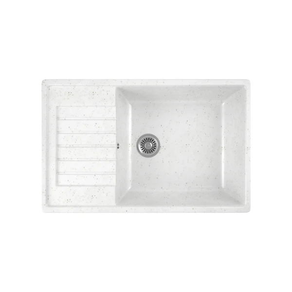 

мойка кухонная мраморная greenstone 78x50 grs-78l-331 белый