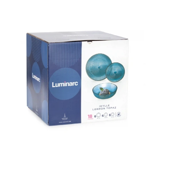 

набор столовый 18пр идиллия лондон luminarc топаз стекло q4077