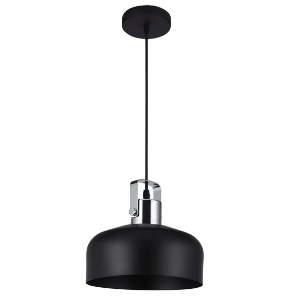 

подвес hiper chianti h092-5 1*е27*60вт p20 черный/хром