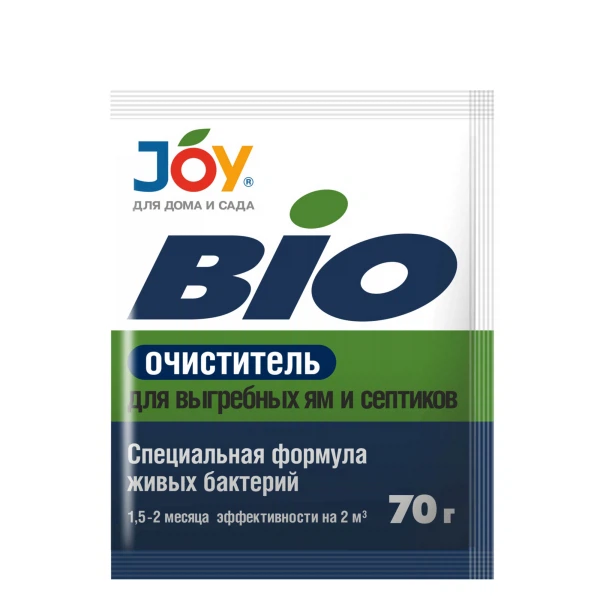 

биоочиститель для выгребных ям и септиков joy 70г