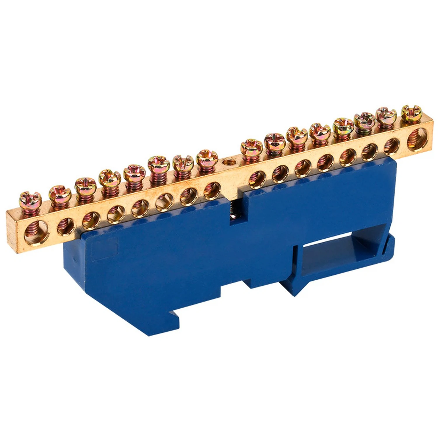 Изображение товара Шина n «нулевая» 16 групп, 6х9мм, на DIN изоляторе, Rexant, 11-2344