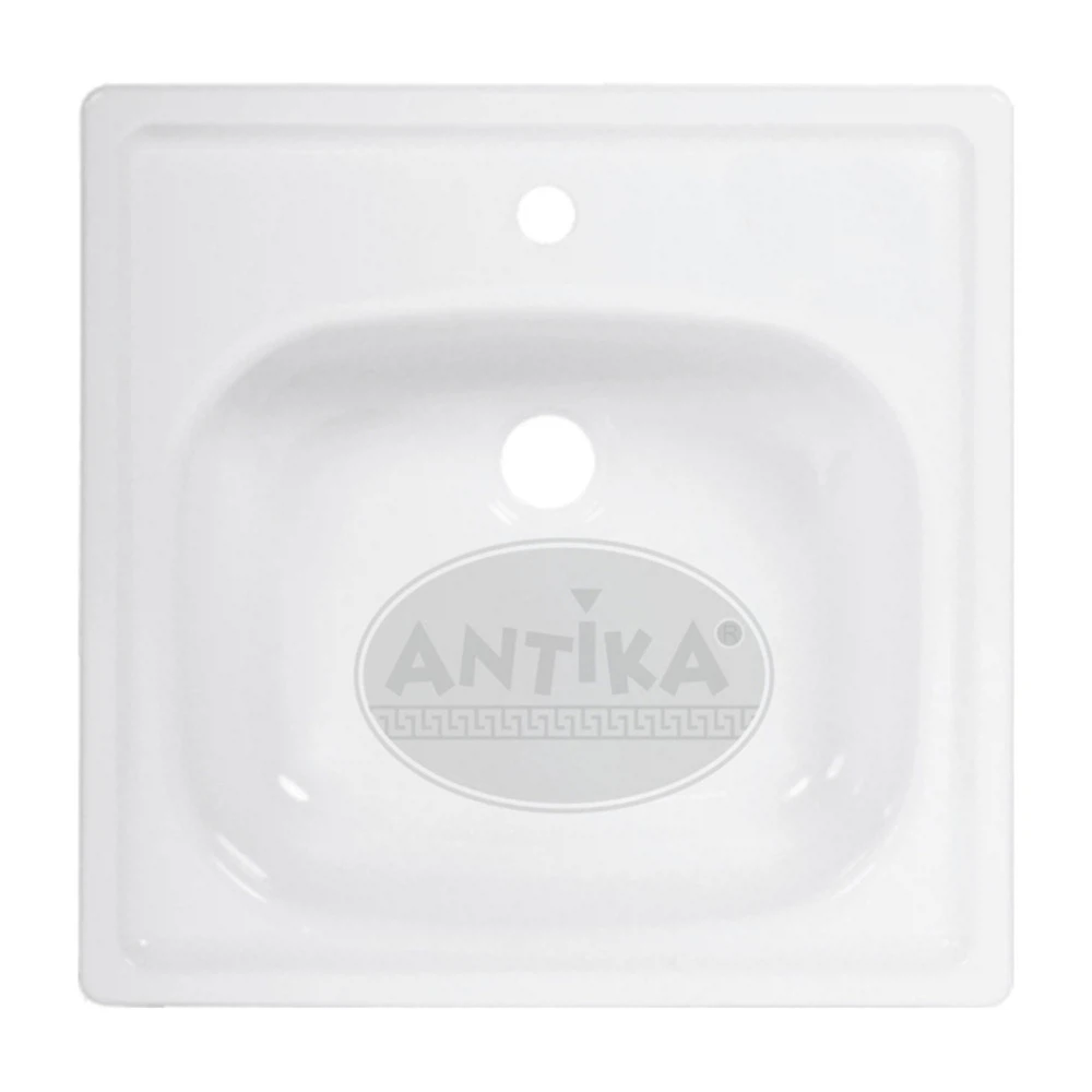 Изображение товара Кухонная моечная раковина ВИЗ Antika AMC-51101, белая, 500х500 мм