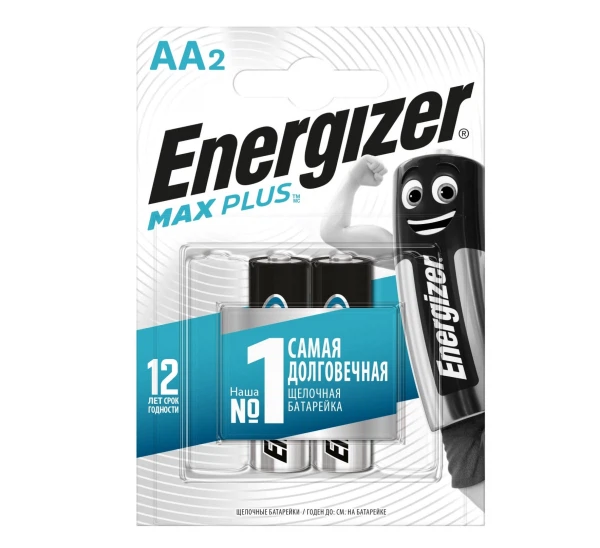 

батарейка (аа, алкалиновая, 2шт) energizer max plus e301323101