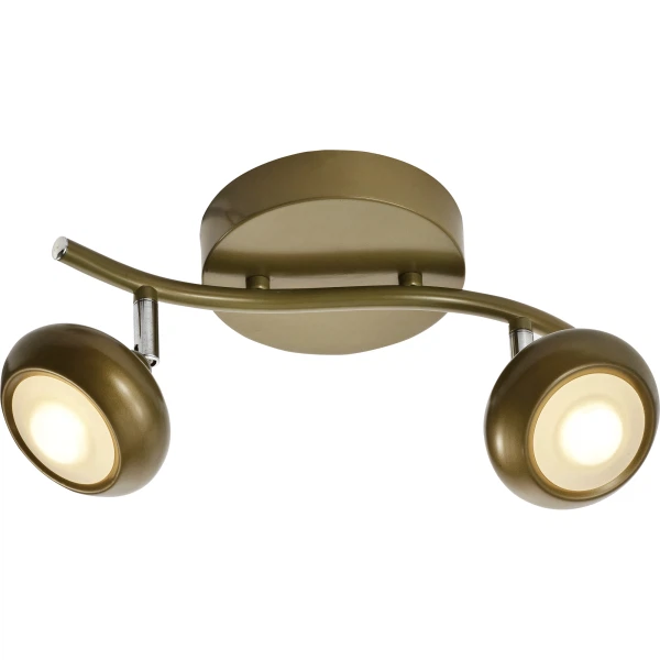 

спот toplight carissa tl1244y-02sg 2х5вт матовое золото