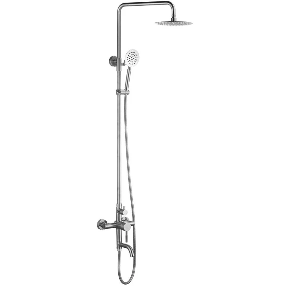 Изображение товара Душевая система Melana 1003P из нержавеющей стали с регулируемой лейкой и штангой