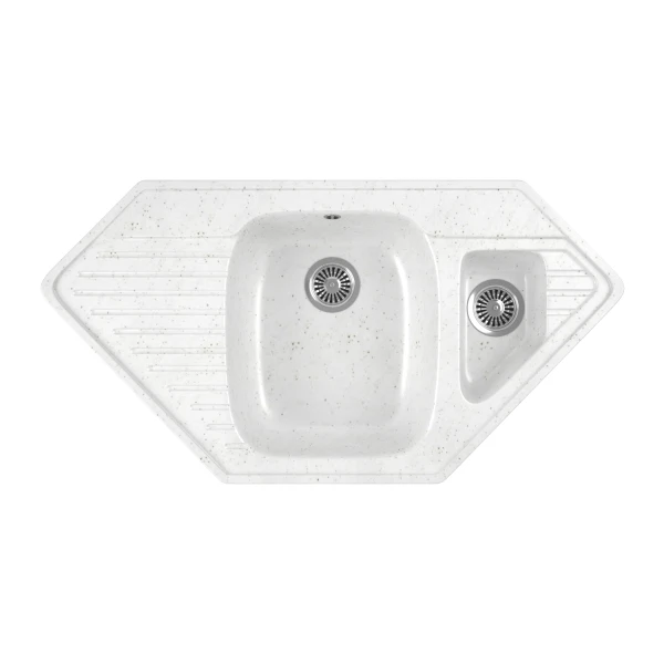 

мойка кухонная мраморная greenstone 98x50 grs-10k-331 белый