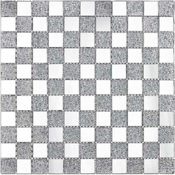 

мозаика из стекла natural qm-2542 многоцветная 30x30, Серая
