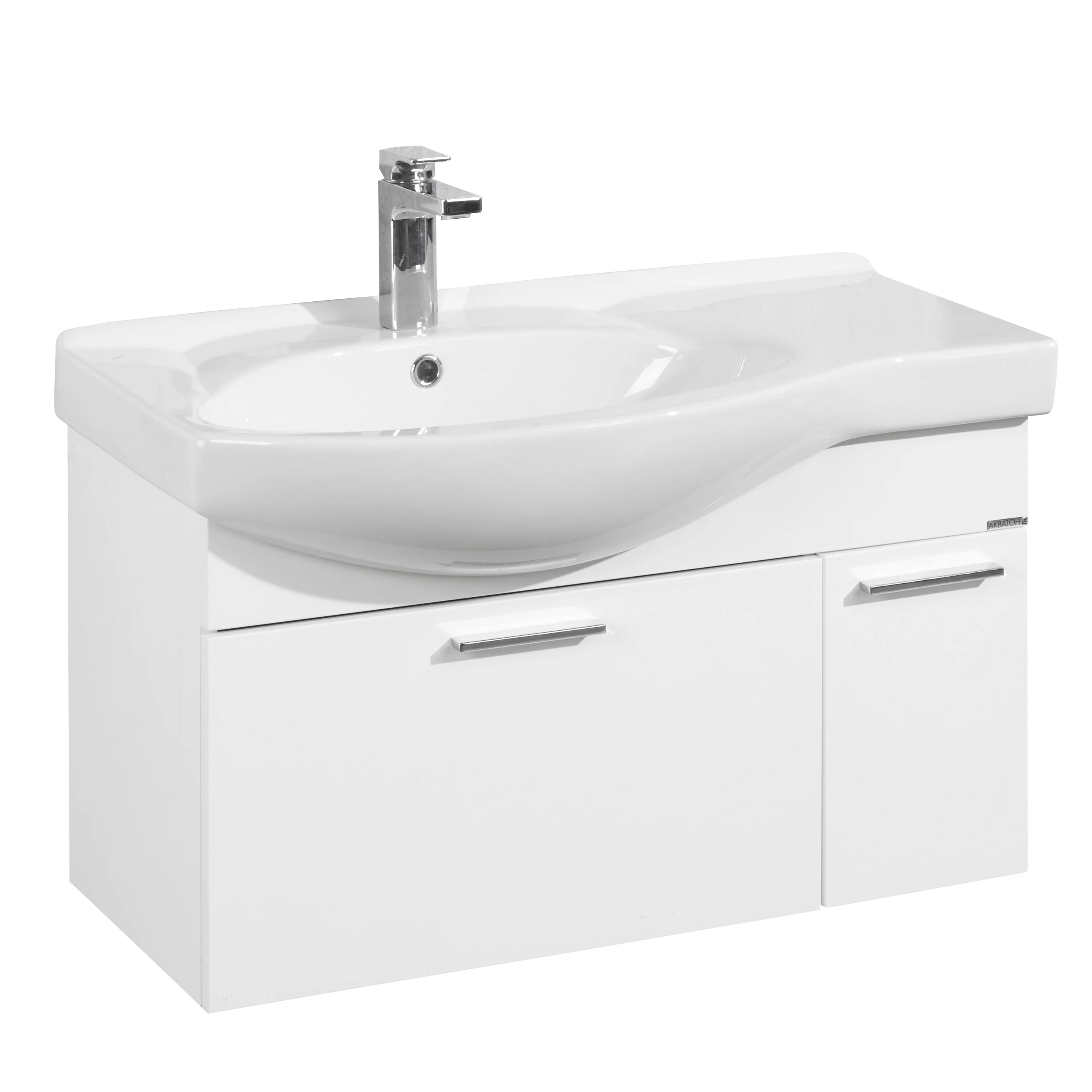 Изображение товара Тумба под раковину Aquaton 1A188401ND010 с керамической раковиной Коралл 83