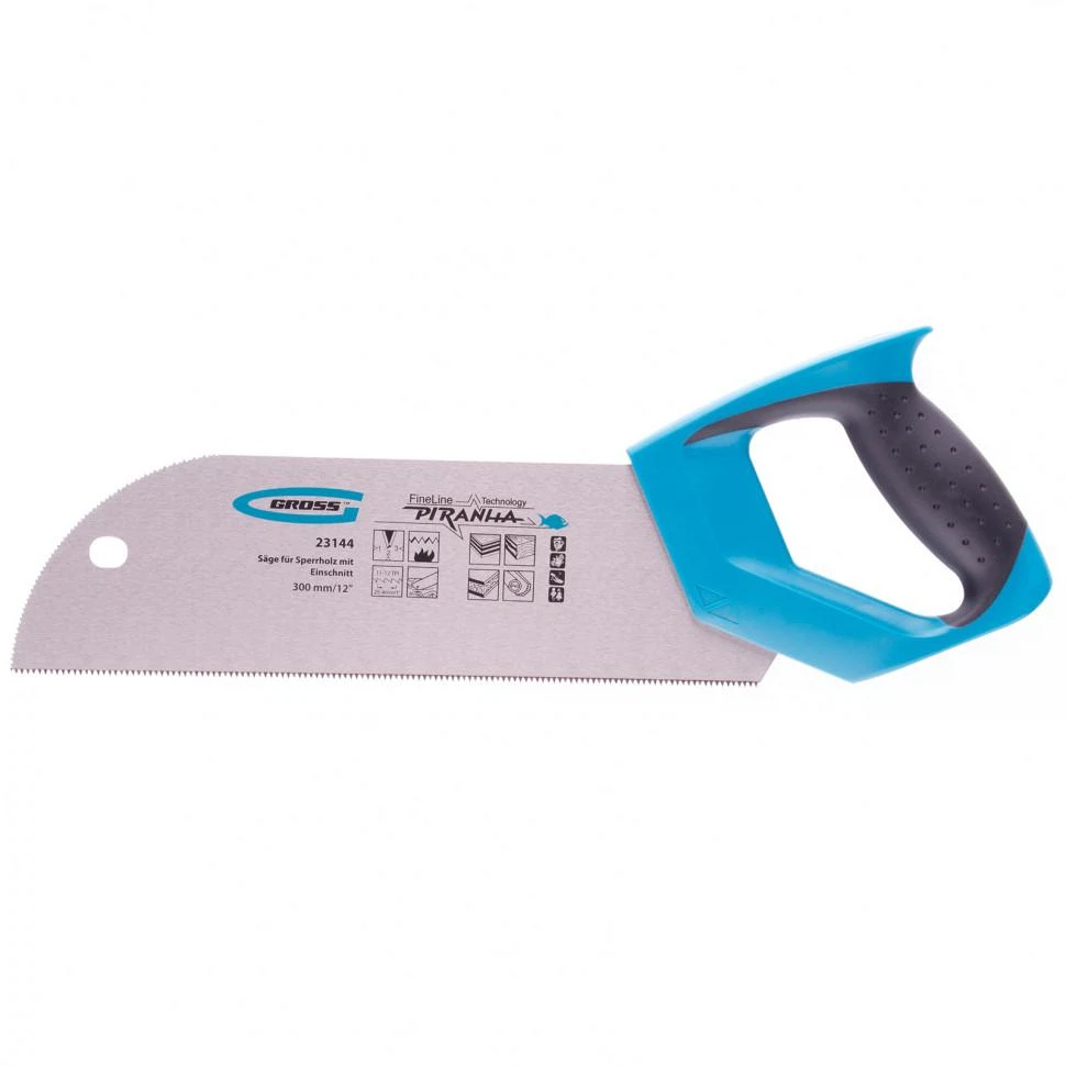 Изображение товара Пила для фанеры PIRANHA 300 мм 12 дюймов 3D зубы с калибровкой двухкомпонентная ручка