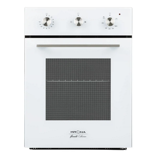 духовой шкаф газовый 45см белаый krona stretto 45 wh