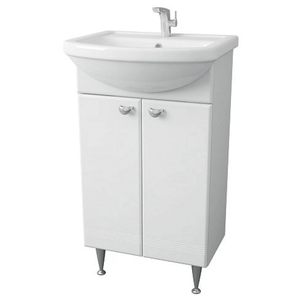 Изображение товара Тумба под раковину 1Marka Story 45 напольная белый глянец рос. качество