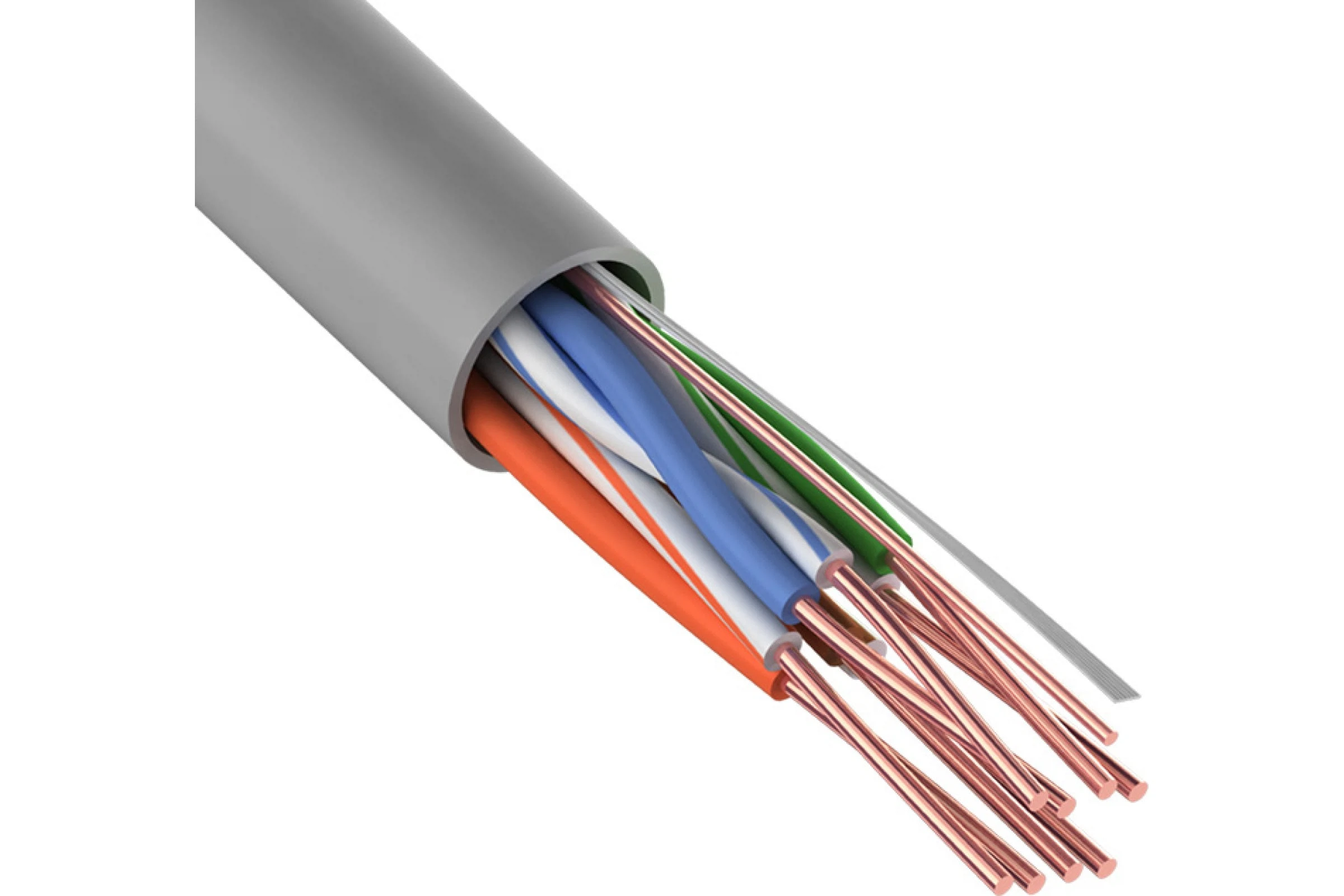 Изображение товара Кабель UTP 4PR 24AWG CAT5e 305м REXANT для сетей и видеонаблюдения