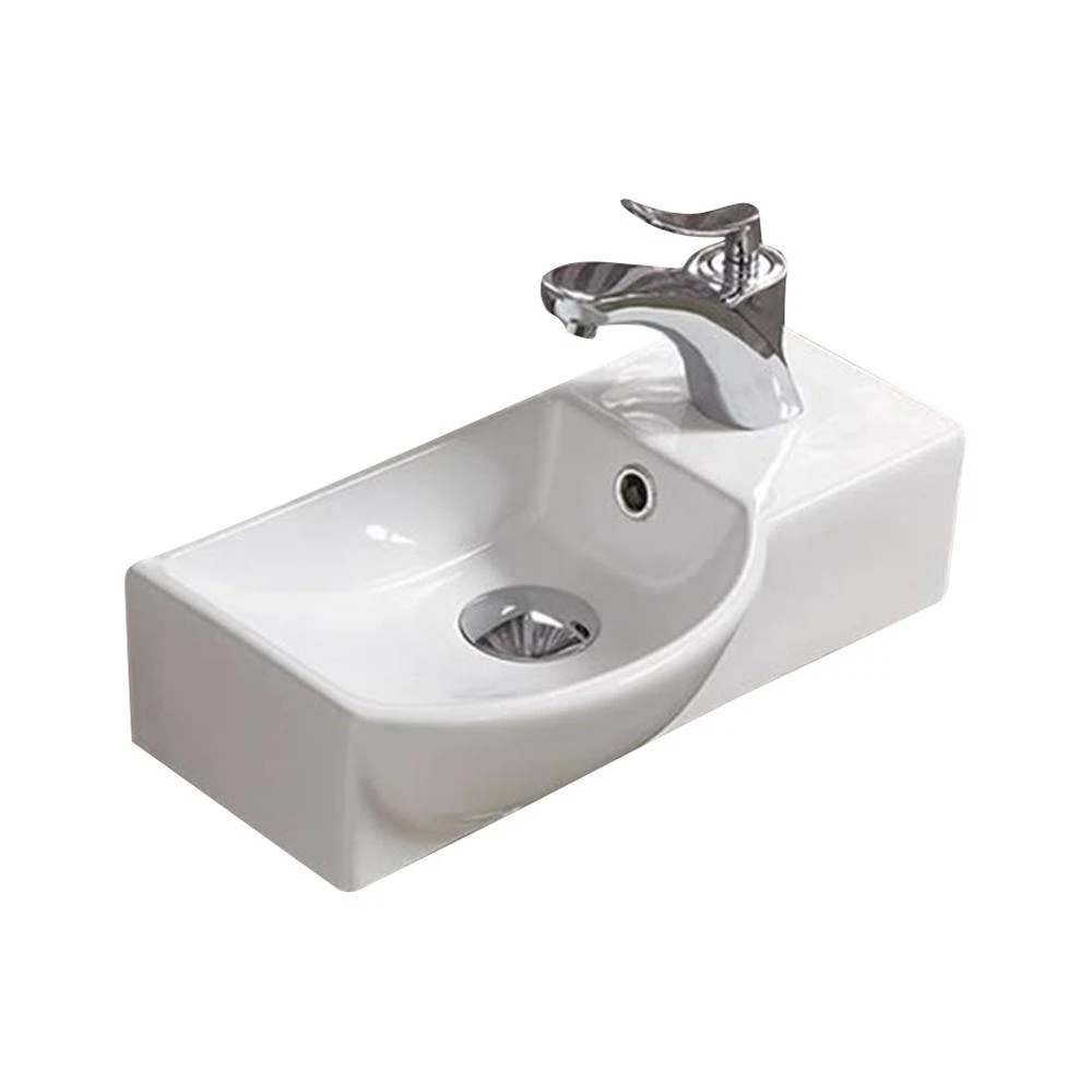 Изображение товара Подвесная раковина Melana 7947AL-805 из фаянса, прямоугольная, 40-44 см