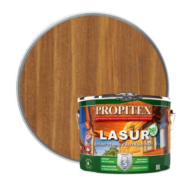 

"propitex" пропитка propitex lasur дуб 10л