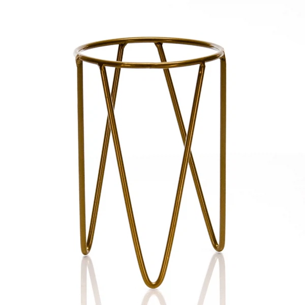 

подставка под цветок золотая 66-608