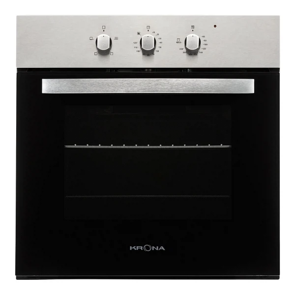 духовой шкаф электрический 60см черный серый krona noce 60 ix