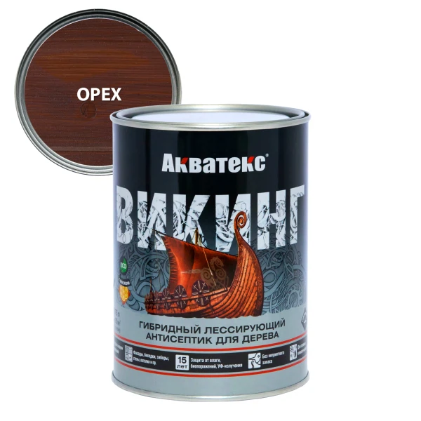 Антисептик акватекс викинг для дерева орех
