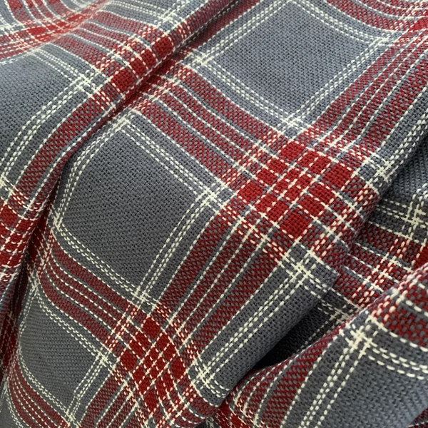 Покрывало дорожное 120325 145х190см клетка серый