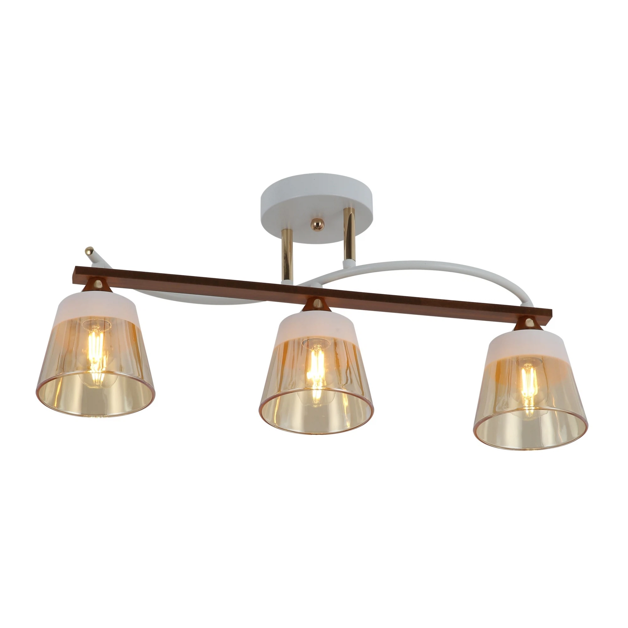 Изображение товара Люстра потолочная Freya FR5156PL-03WG Е27 3x60Вт IP20 белый/золотистый