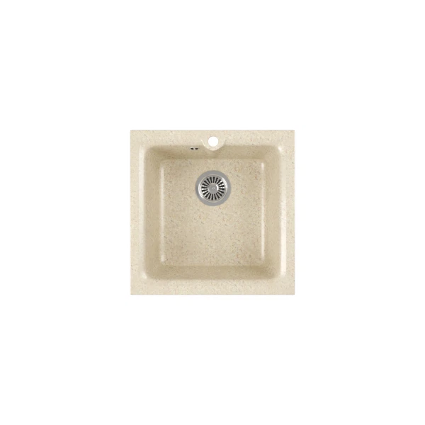 

мойка кухонная мраморная greenstone 41,5x41,5 grs-42-328 бежевый