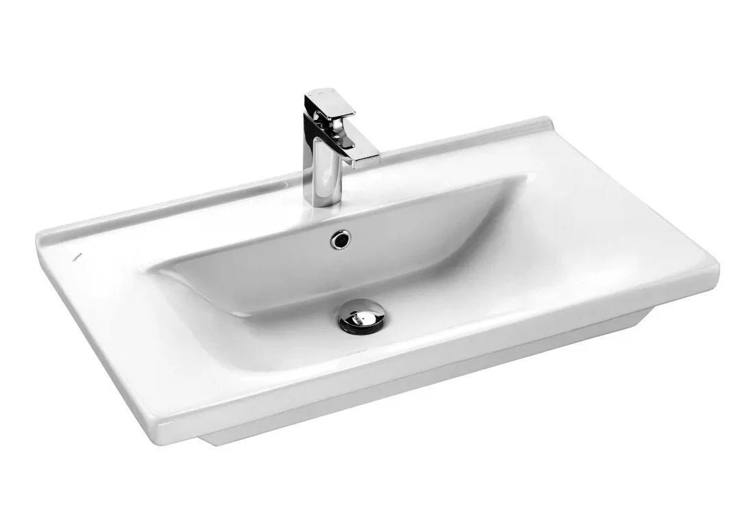 Изображение товара Раковина встраиваемая в мебель 80 см Santek Миранда белая для ванной комнаты