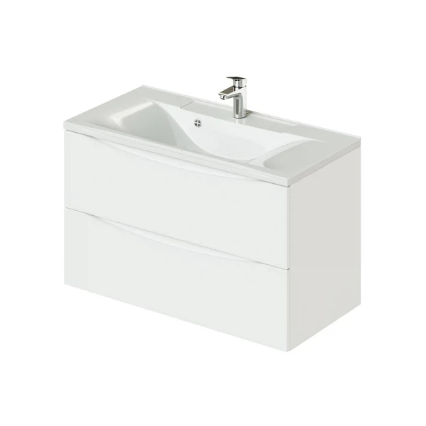 

тумба с раковиной подвесная итана мишель 90 897х445х550