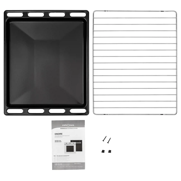 духовой шкаф электрический 60см белый krona onore 60 wh