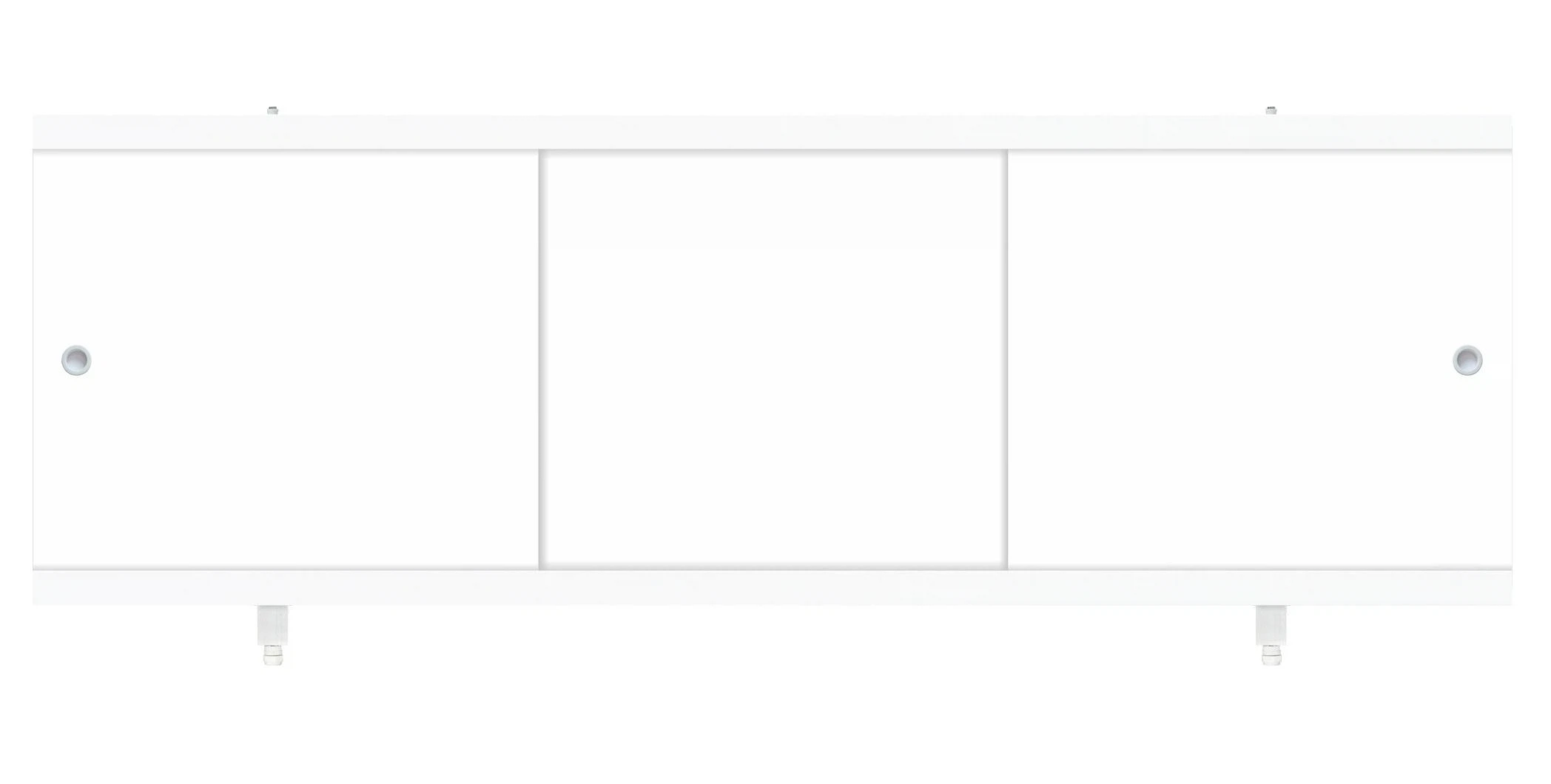 Изображение товара Экран для ванны МетаКам Монолит-М Белый 150-154 см современный дизайн