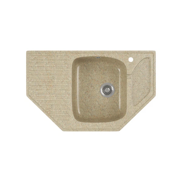 

мойка кухонная мраморная greenstone 80x50 grs-10-302 песочный, Бежевый