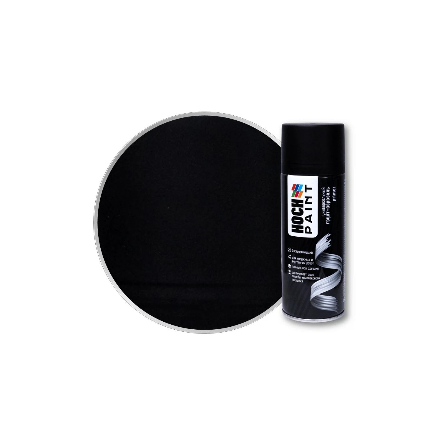 Изображение товара Грунт-аэрозоль акриловый Hoch Paint, черный 520 мл