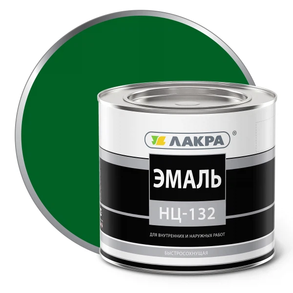 Эмаль нц-132 1,7кг зеленый /лакра/, код 4610001493907