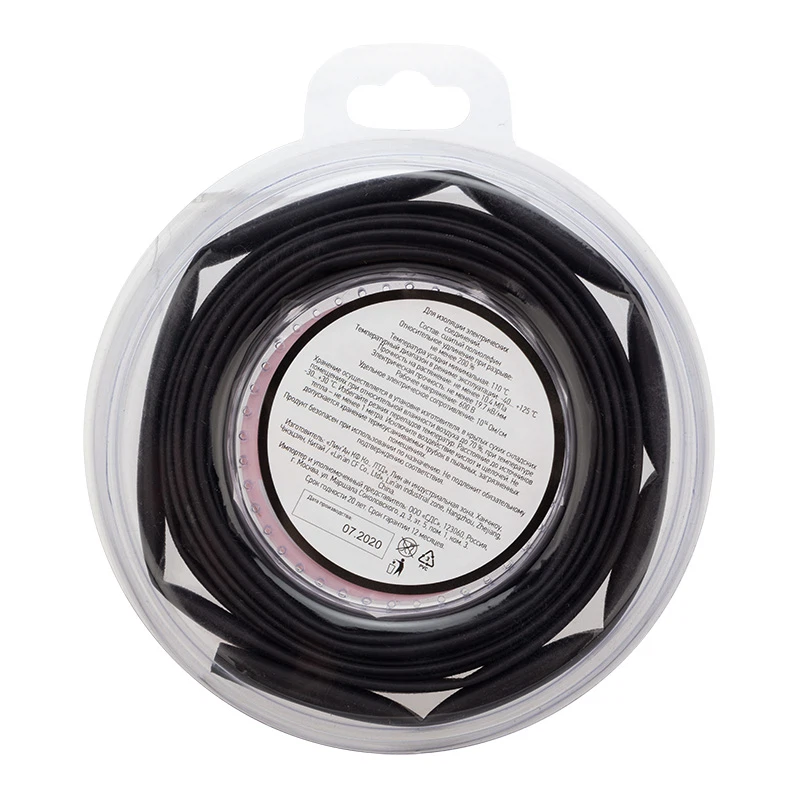 Изображение товара Термоусаживаемая трубка REXANT 6,0/3,0мм черная ролик 2,44м