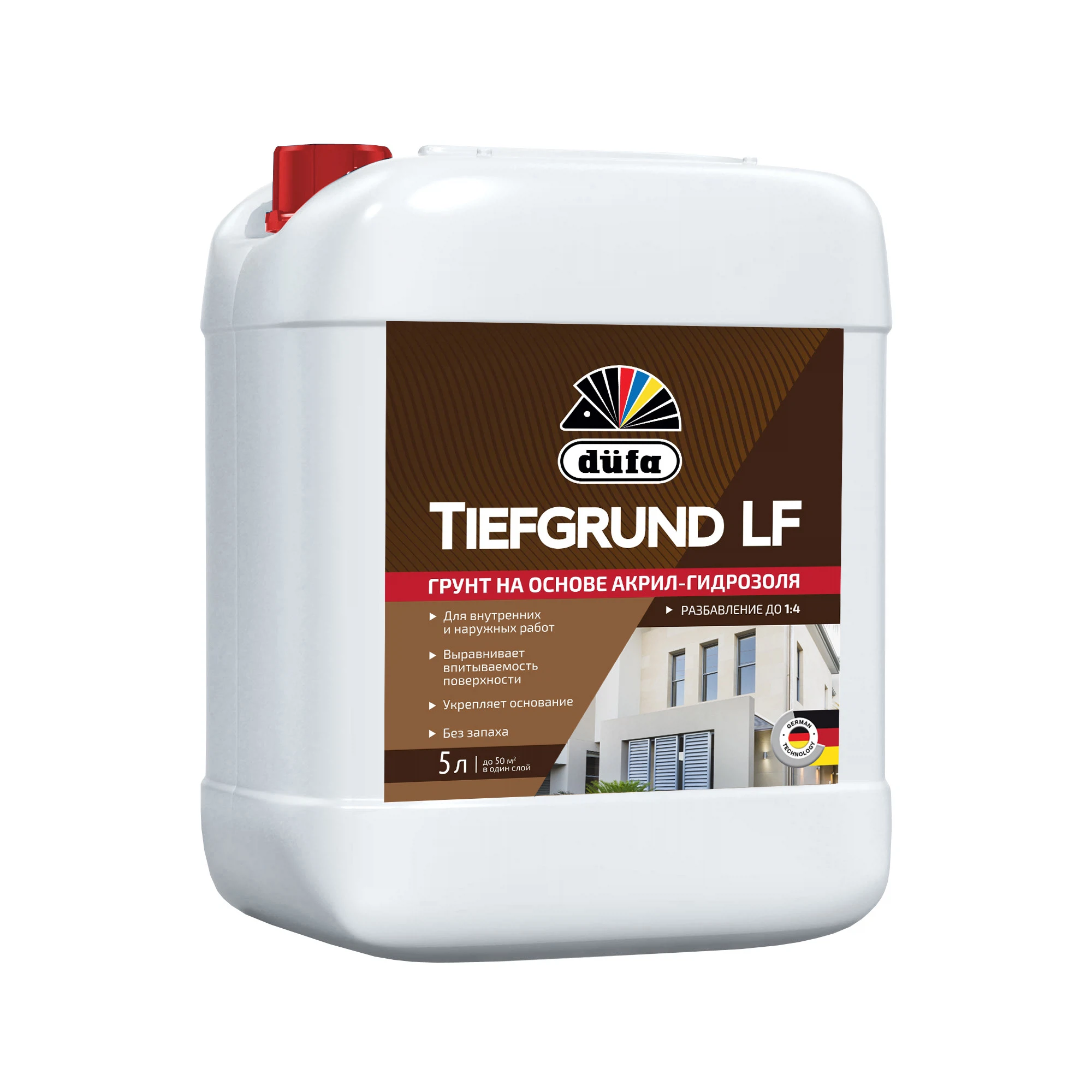 Изображение товара Глубокопроникающий грунт DUFA Tiefgrund RD314 LF 5л для внутренних и наружных работ