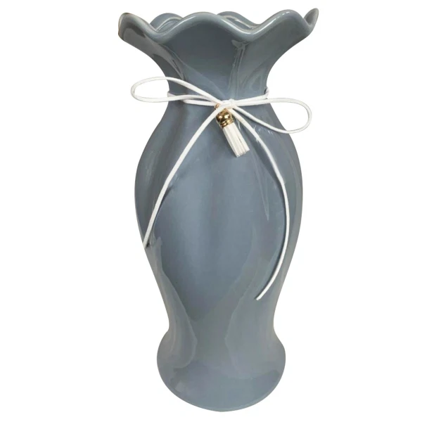 Фото Ваза керамическая 29х13см перл ys-822l/серый