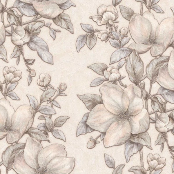

обои pc71575-22 prestigecolor floral charm 1,06*10,05м флористика бежевый