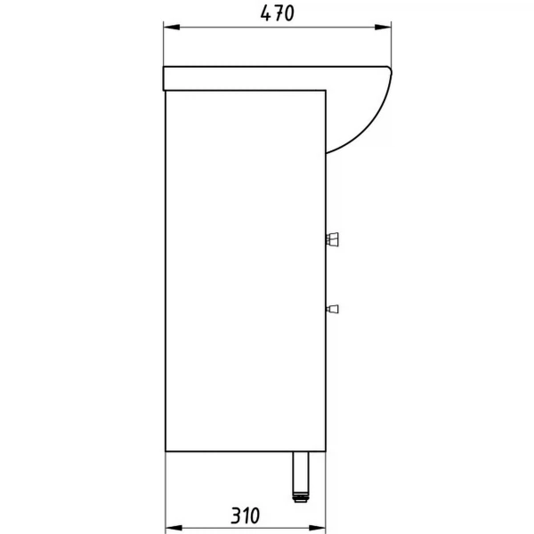 

тумба напольная с раковиной asb-mebel орхидея 80 см (11548)