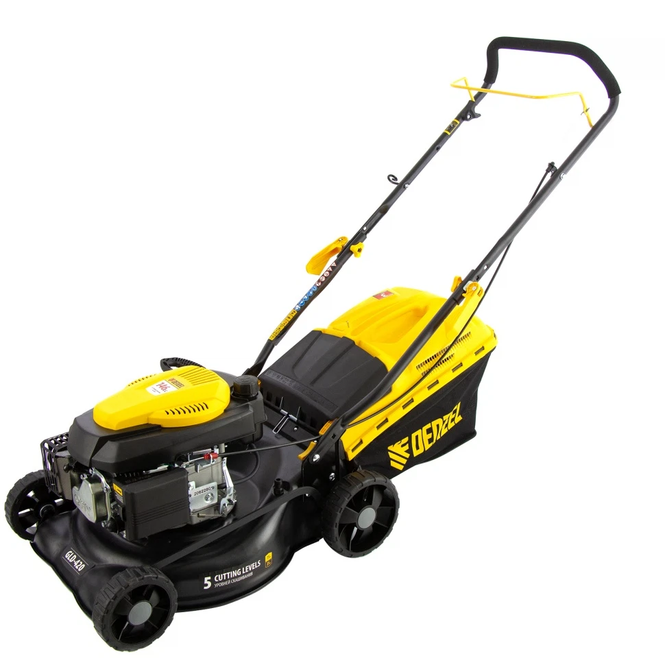 Изображение товара Газонокосилка бензиновая GLD-420, 146 см3, шир 42 см,40 л Denzel 58805