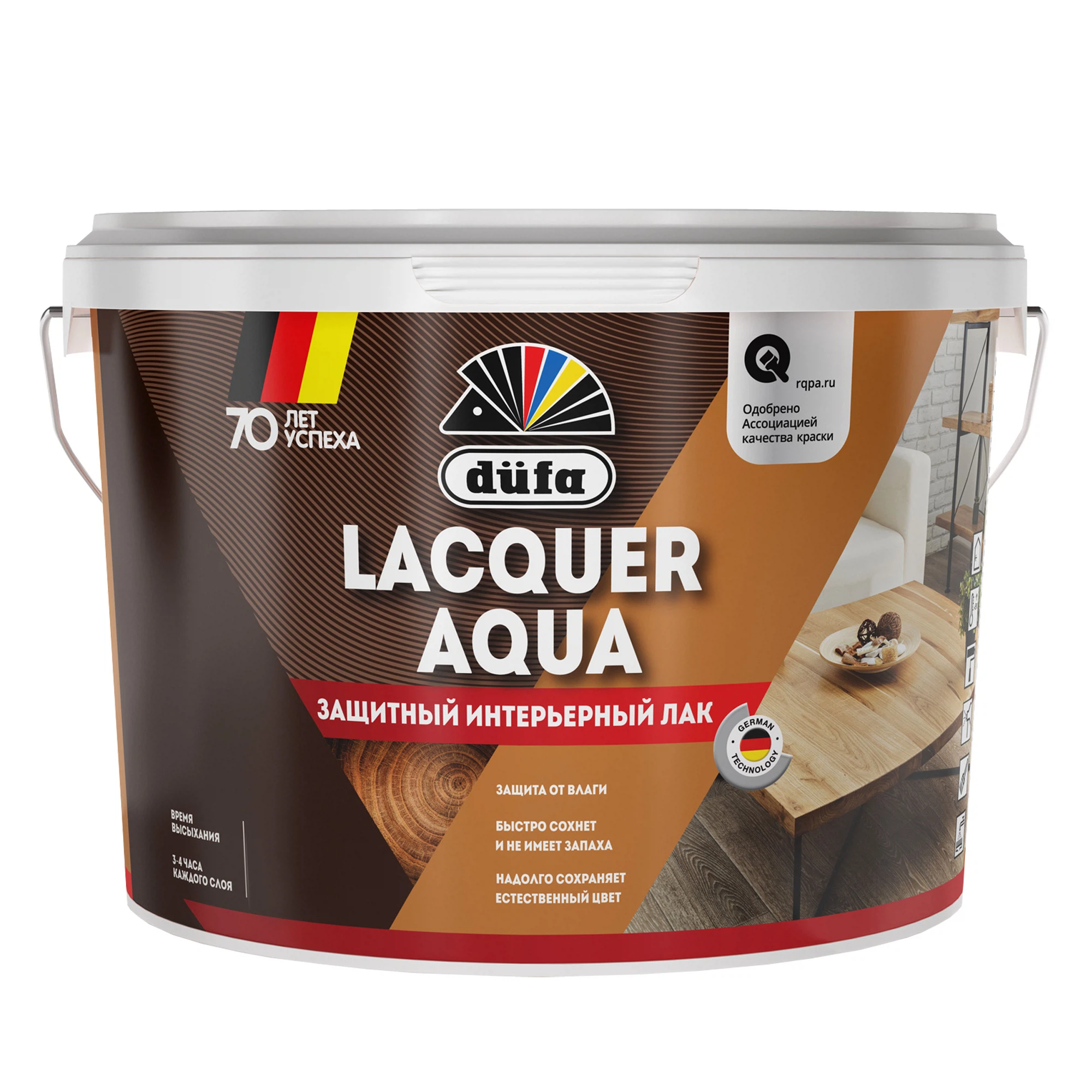 Изображение товара Лак DUFA Lacquer интерьерный полуглянцевый 2,7л