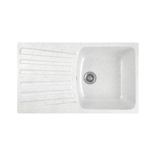 

мойка кухонная мраморная greenstone 85x50 grs-12-331 белый