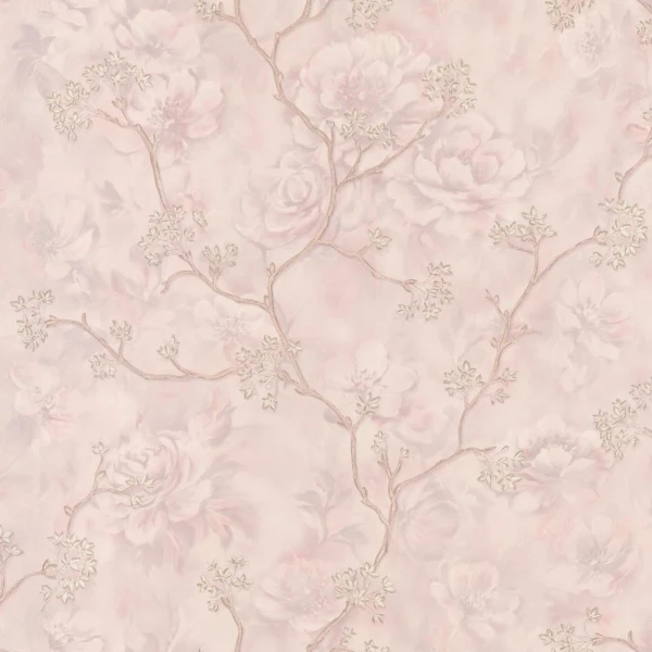

обои 7142-08 euro decor blooming флизелин 1.06x10,05м флористика розовый