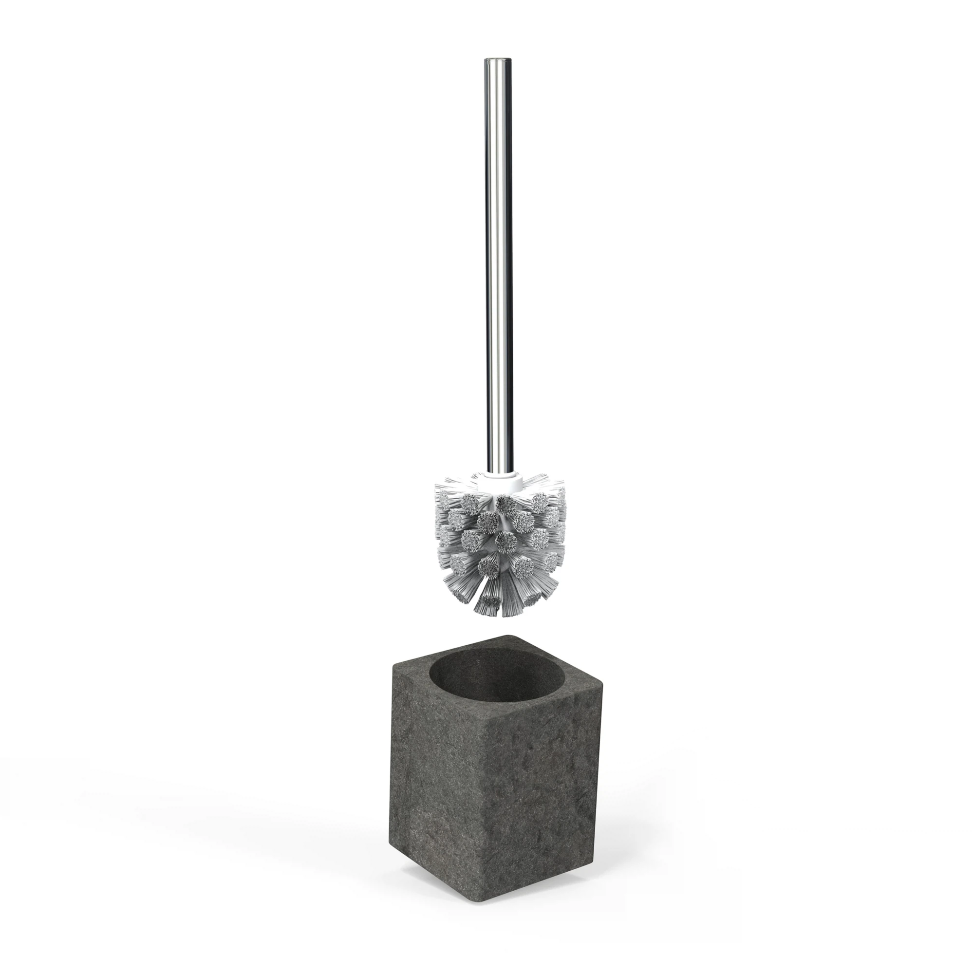 Изображение товара Ершик для унитаза Stone Black Fora FOR-STN025BL современный дизайн и долговечность