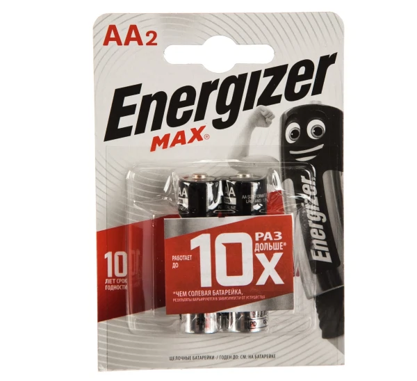 

батарейка (аа, алкалиновая, 2шт) energizer max e300157000