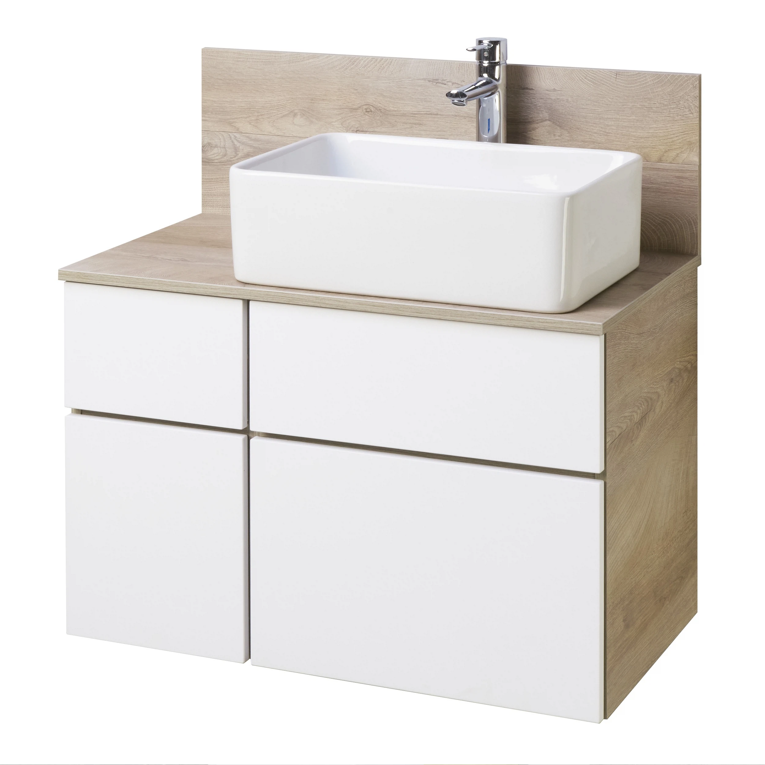 Изображение товара Тумба под раковину AQUATON Мишель 80 без столешницы (1A244501MIX40)