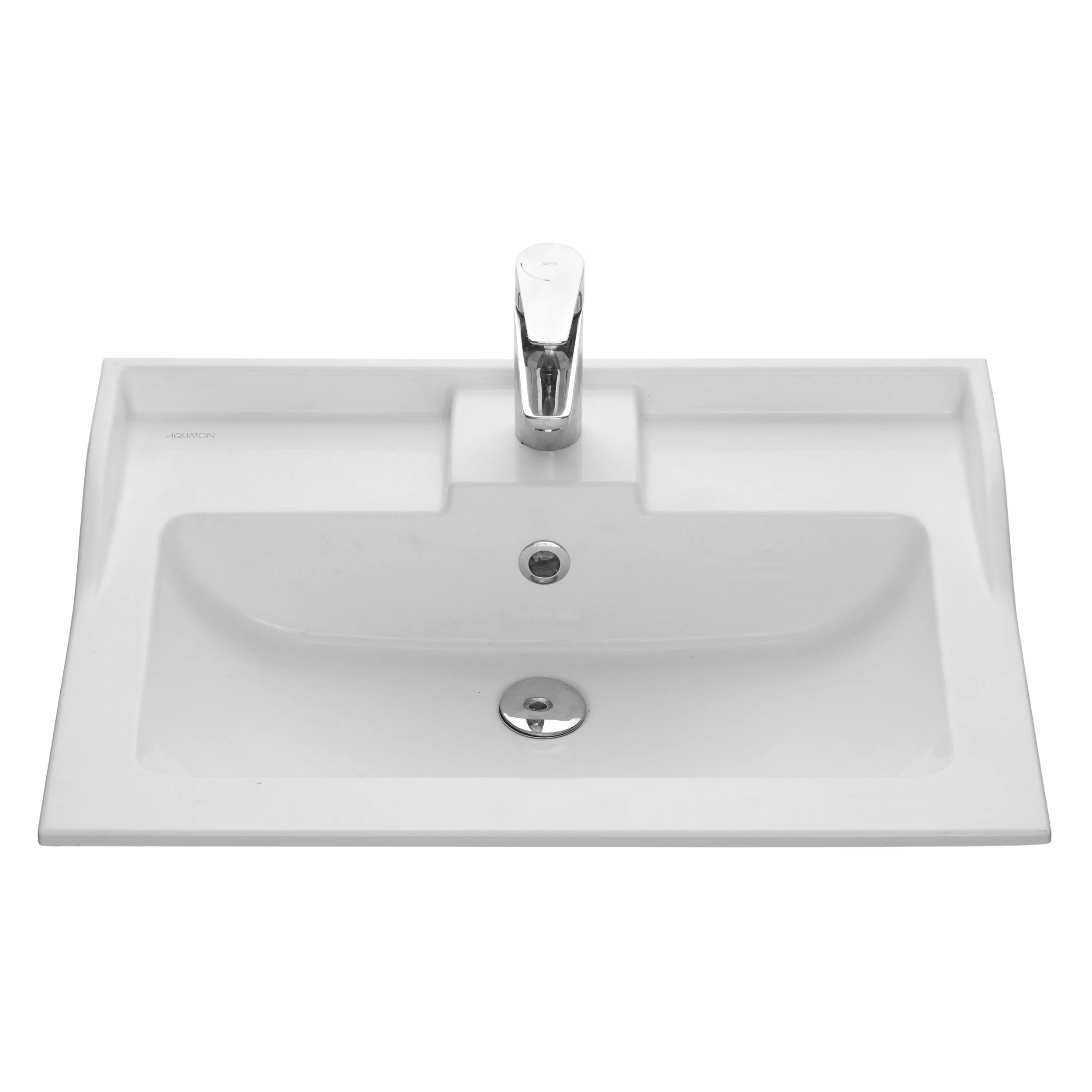 Изображение товара Раковина Aquaton из искусственного мрамора, прямоугольная, коллекция Фабиа
