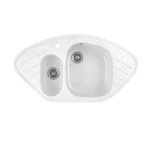 

мойка кухонная мраморная greenstone 95x51 grs-14-331 белый